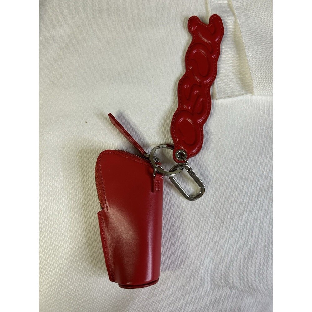 Osoi Lip Pouch Key Ring Red